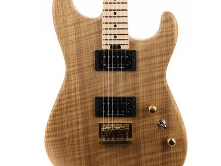 Charvel Custom Shop Flame Sassafras San Dimas Hardtail HH Natural Oil Masterbuilt Red Dave Supply