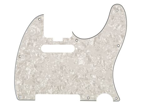 Fender Elite Tele Pickguard 4-Ply White Moto Hot on Sale