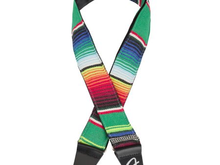 Fender 2  Serape Strap Multi-Color Green Online Sale