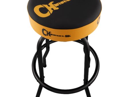 Charvel Guitar Logo Barstool Black Yellow 30  Open-Box Discount