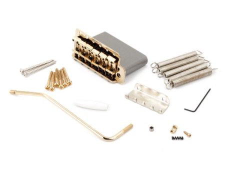 Fender Vintage Strat Tremolo Bridge Assembly Gold Online Sale