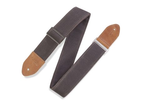 Levy s M7WC-BRN Waxed Canvas Guitar Strap Hot on Sale