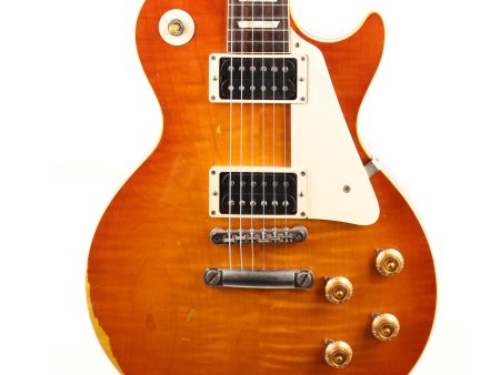 Gibson Custom Shop 1958 Les Paul Reissue Faded Orange Burst Aged 2017 Hot on Sale