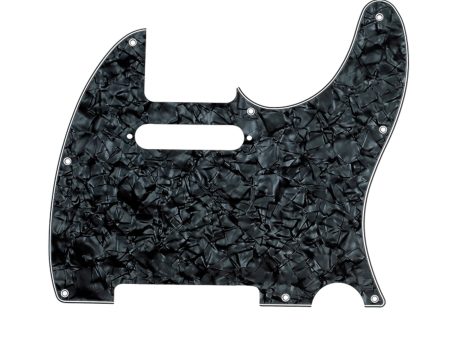 Fender 8-Hole Mount Multi-Ply Telecaster Pickguard Black Moto Discount