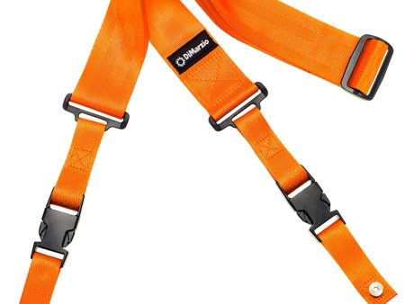 DiMarzio Cliplock Guitar Strap (Neon Orange) Discount