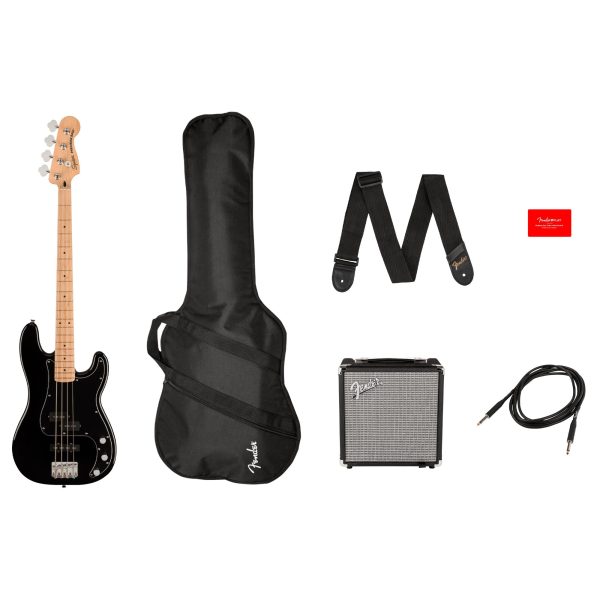 Squier Affinity Series Precision Bass PJ Pack Black Fashion