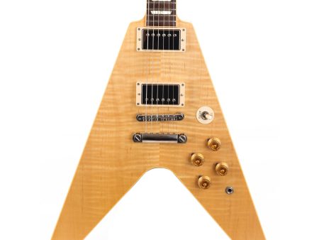 2013 Gibson Custom Shop Flying V Standard Flame Top Natural For Sale