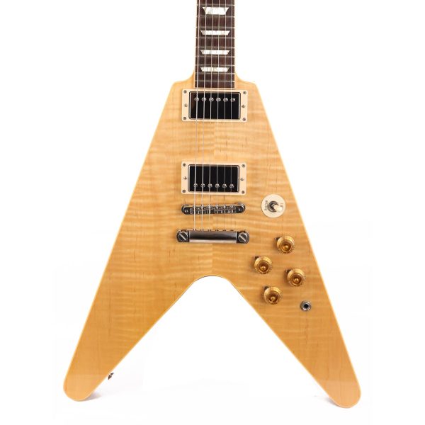 2013 Gibson Custom Shop Flying V Standard Flame Top Natural For Sale