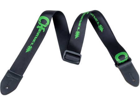 Charvel Strap Black with Green Logo Online Hot Sale