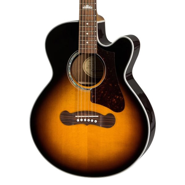 Epiphone J-200 EC Studio Parlor Vintage Sunburst For Discount