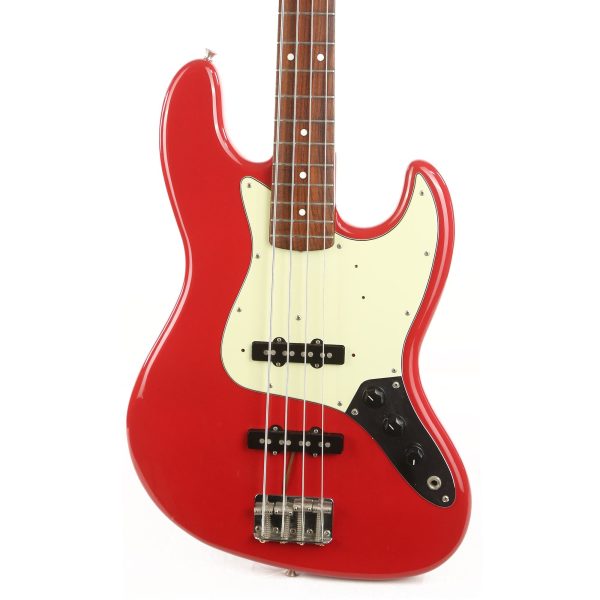 1993 Fender MIJ  62 Jazz Bass Fiesta Red For Discount