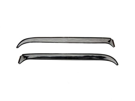 AVS 88-94 Freightliner FLA (Conv. & Cab Over) Ventshade Window Deflectors 2pc - Stainless Fashion