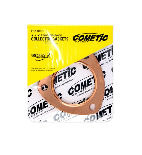 Cometic Exhaust Header Collector Gasket .043in Copper-2.5in Diameter Port-3.5in Bolt Circle-Set Fashion