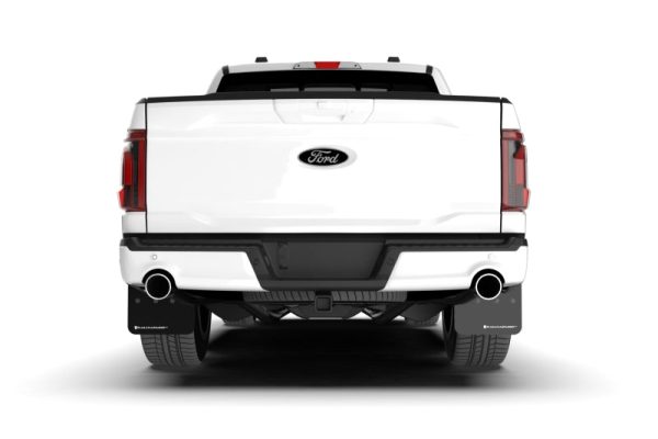 Rally Armor 21-24 Ford F-150 (Excl. Raptor) Black UR Mud Flap w White Logo Online