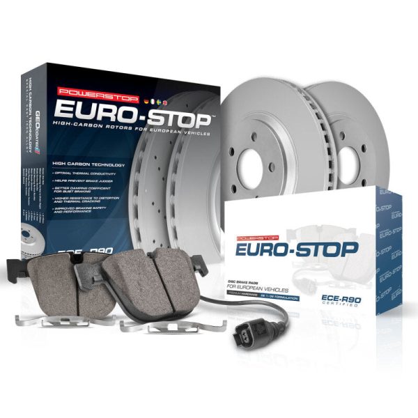 Power Stop 14-19 Mercedes-Benz CLA250 Rear Euro-Stop Brake Kit Online Hot Sale