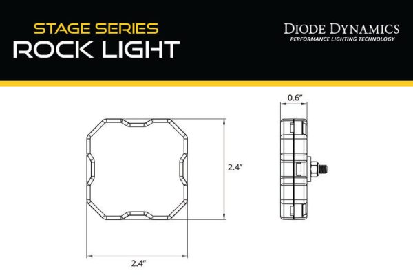 Diode Dynamics Stage Series RGBW LED Rock Light Kit (8-pack) Supply