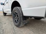 Rally Armor 21-24 Ford F-150 (Excl. Raptor) Black UR Mud Flap w White Logo Online