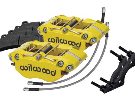 Wilwood 84-89 Porsche 911 Rear Dynapro Caliper Kit 3in MT - Yellow For Cheap