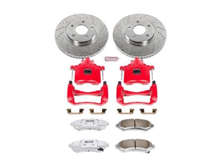 Power Stop 00-04 Buick LeSabre Front Z26 Street Warrior Brake Kit w Calipers Hot on Sale