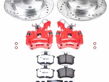 Power Stop 01-96 Audi A4 Quattro Rear Z26 Street Warrior Brake Kit w Calipers Online Sale