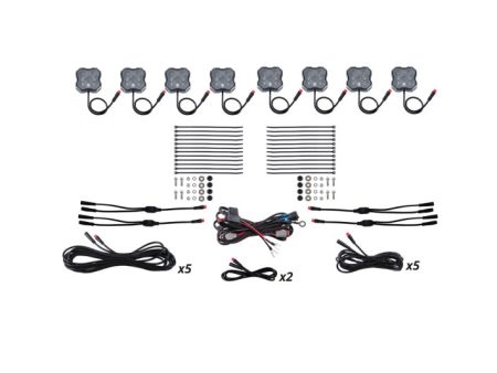 Diode Dynamics Stage Series RGBW LED Rock Light Kit (8-pack) Online Sale