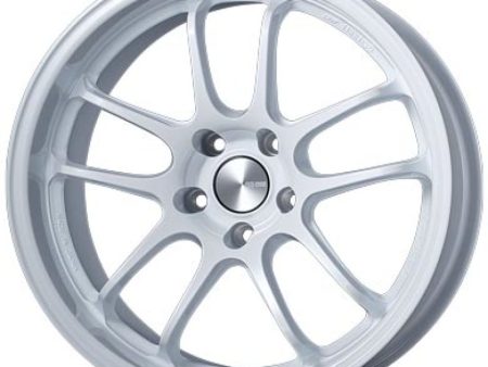 Enkei PF01EVO 18x10.5 15mm Offset 5x114.3 75mm Bore Pearl White Wheel Special Order   No Cancel For Sale